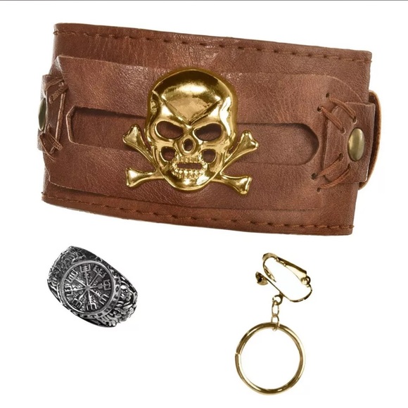 Party City, Pirate Captain Jewelry Kit, NWT. *HALLOWEEN COSTUME.* - Picture 1 of 2
